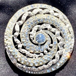 Vintage Moo Roo Rhinestone Diamond Pin